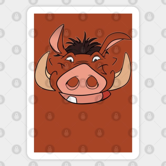 Pumbaa Sticker by ZoeBaruch